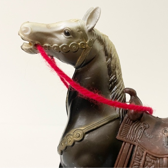 Vintage WS Horse Plastic Toy 7” Tall Hong Kong - Picture 2 of 16